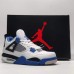 Air Jordan 4 AJ4 High Running Shoes-White/Blue-2221707