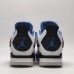 Air Jordan 4 AJ4 High Running Shoes-White/Blue-2221707