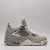 Air Jordan 4 AJ4 High Running Shoes-Gray/Silver-6435337