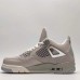 Air Jordan 4 AJ4 High Running Shoes-Gray/Silver-6435337