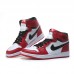 Air Jordan 1 AJ1 High Running Shoes-White/Red-6376504