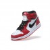 Air Jordan 1 AJ1 High Running Shoes-White/Red-6376504