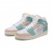 Air Jordan 1 AJ1 High Running Shoes-White/Green-593235