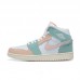 Air Jordan 1 AJ1 High Running Shoes-White/Green-593235