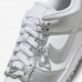 SB Dunk Low WMNS“Metallic Silver”Running Shoes-Silver/ White-4001699