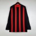 Retro 08/09 AC Milan Home Black Red Jersey Kit Long sleeve-7291887