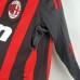 Retro 08/09 AC Milan Home Black Red Jersey Kit Long sleeve-7291887