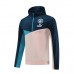 23/24 Manchester City Khaki Blue Hooded Edition Classic Jacket Training Suit (Top+Pant)-6816316