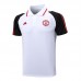 23/24 Manchester United M-U POLO White Training jersey Kit short sleeve (Shirt + Pants)-4185023