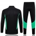 23/24 Manchester United M-U Black Green Edition Classic Jacket Training Suit (Top+Pant)-9599644