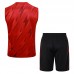 23/24 Arsenal Red vest training suit kit White Suit Shorts Kit Jersey (Vest + Short)-9225350