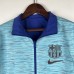 23/24 Barcelona Trench Coat Reversible Blue Green Windbreaker Long Sleeve-767824