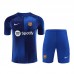 23/24 Barcelona Blue Training jersey Kit short sleeve (Shirt + Short)-2787356