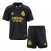 23/24 Kids Real Madrid Second Away Black Kids Jersey Kit short Sleeve (Shirt + Short + Socks)-5369983