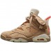 Travis Scott X Air Jordan 6 AJ6 High Running Shoes-Khaki/White-6832473