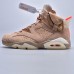 Travis Scott X Air Jordan 6 AJ6 High Running Shoes-Khaki/White-6832473