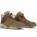 Travis Scott X Air Jordan 6 AJ6 High Running Shoes-Khaki/White-6832473