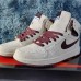 Air Jordan 1 AJ1 High Running Shoes-White/Wine Red-427052