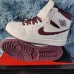 Air Jordan 1 AJ1 High Running Shoes-White/Wine Red-427052