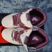 Air Jordan 1 AJ1 High Running Shoes-White/Wine Red-427052