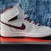 Air Jordan 1 AJ1 High Running Shoes-White/Wine Red-427052