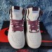 Air Jordan 1 AJ1 High Running Shoes-White/Wine Red-427052