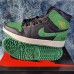 Air Jordan 1 AJ1 High Running Shoes-Green/Black-8335643