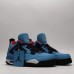 Air Jordan 4 AJ4 High Running Shoes-Blue/Black-7804285