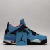 Air Jordan 4 AJ4 High Running Shoes-Blue/Black-7804285