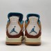 Air Jordan 4 AJ4 High Running Shoes-Brown/White-7550222