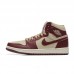 Air Jordan 1 AJ1 High Running Shoes-Khaki/Wine Red-3535647