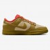 SB Dunk Low Running Shoes-Khaki/Red-1624235