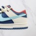 SB Dunk Low Retro Running Shoes-White/Navy Blue-7780285