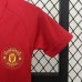 Retro 07/08 Kids Manchester United M-U UEFA Champions League Home Red Kids Jersey Kit short Sleeve (Shirt + Short)-7712643