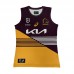 2024 NRL Rugby BRISBANE BRONCOS Rugby Jersey Wine Red Orange Sleeveless Vest-2819175