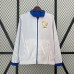 2024 France Trench Coat Reversible White Blue Windbreaker Long Sleeve-9732808