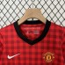 Retro 12/13 Kids Manchester United M-U Home Red White Kids Jersey Kit short sleeve (Shirt + Short)-3786536