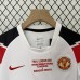 Retro 10/11 Kids Manchester United M-U Away Champions League White Kids Jersey Kit short sleeve (Shirt + Short)-5316390