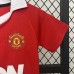 Retro 10/11 Kids Manchester United M-U Home Red White Kids Jersey Kit short sleeve (Shirt + Short)-7242171