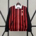 24/25 AC Milan Trench Coat Reversible Red White Windbreaker Long Sleeve-6749321