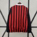 24/25 AC Milan Trench Coat Reversible Red White Windbreaker Long Sleeve-6749321