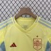 2024 kids Spain Away Kids Yellow Jersey Kit short sleeve (Shirt + Short)-906263