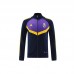 24/25 Real Madrid Navy Blue Purple Edition Classic Jacket Training Suit (Top+Pant)-5184654