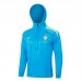 2024 Brazil Blue Hooded Edition Classic Jacket Training Suit (Top+Pant)-9385390