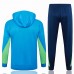 2024 Brazil Blue Hooded Edition Classic Jacket Training Suit (Top+Pant)-8314116