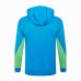 2024 Brazil Blue Hooded Edition Classic Jacket Training Suit (Top+Pant)-8314116