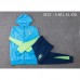 2024 Brazil Blue Hooded Edition Classic Jacket Training Suit (Top+Pant)-8314116