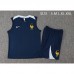 2024 France Navy Blue Training Jersey Kit Sleeveless vest (Shirt + Vest)-8635499