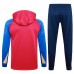 24/25 Barcelona Pink Hooded Edition Classic Jacket Training Suit (Top+Pant)-3195263