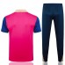 24/25 Barcelona Pink Training Gray POLO Jersey Kit short Sleeve (Shirt + Long Pant)-1473948